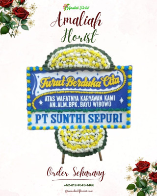 Papan Bunga Duka di Rawa Makmur Permai