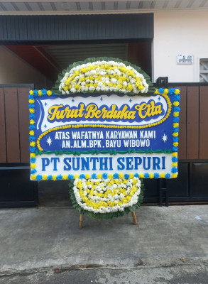 Papan Bunga Duka di Rawa Makmur Permai
