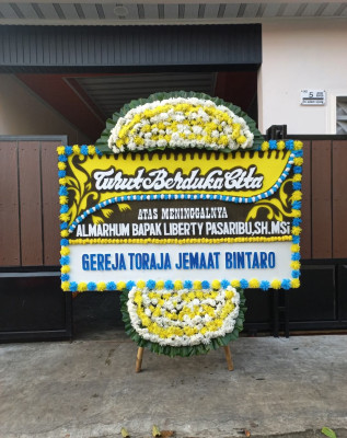Papan Bunga Duka di Rawa Makmur Permai